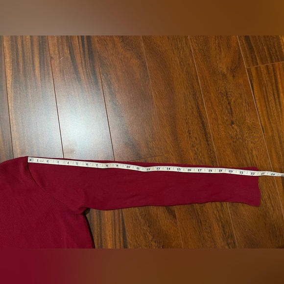 Marks & Spencer women’s 14 retro turtleneck - deep red, cotton elastane - Picture 6 of 10